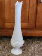 Large 18.5 inch 12 finger Fenton swung vase