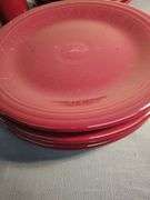 Fiesta 10 dinner plates and salt and pepper shakers