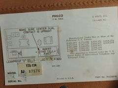 Philco transistor radio