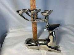 Vintage Reindeer Antler Candle Holder