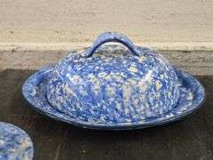 5 Pieces of Stangl "Town and Country" Sponeware. 5B