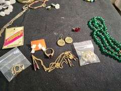 Bag of jewelry with jewelry case