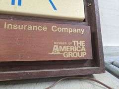 Vintage Citizens Mutual Insurance Company Wall Clock. 4A