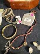 Bag of jewelry with jewelry case