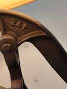 Vintage cast iron  hand pump lamp 31 1/2" tall