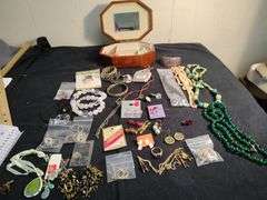 Bag of jewelry with jewelry case