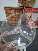 2 small baskets, gingerbread bucket, and glass divided dish. 3b