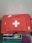 Nwt first aid bags, pencil pouch, and packing pouches. 1c
