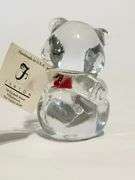 Fenton glass July birthstone bear