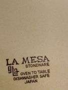 Le Mesa Stoneware dishes 7 dinner plates