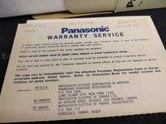 Vintage Panasonic FM/AM portable radio never open
