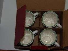 Pfaltzgraff Christmas Mugs (4) In Original Box