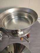 Mid Century chafing dish and condiment tray