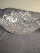 3 Cut glass bowls