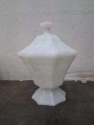 White glass assortment. 1b