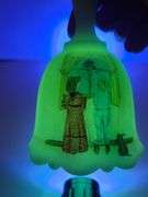 GLOWS Fenton yellow custard satin limited edition bell