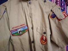 3 Boy Scout shirts and 1 pair of pants