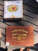 4 cigar boxes