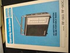 Vintage Panasonic FM/AM portable radio never open