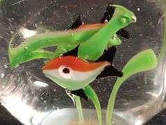 2 Fish paperweights