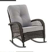 Outdoor Rocking Chair with Cushion NIB (BIN $50)