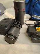 Olympus camera with accessories