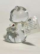 Fenton glass July birthstone bear
