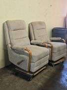 Pair of Vintage Reclining Rocking Chairs