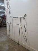Jumbo Metal Reindeer Yard Art