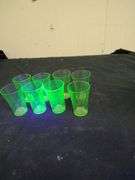 8 Vaseline coridial glasses