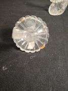3 Vintage Astral Hand made crystal cut glass bottles made in Korea