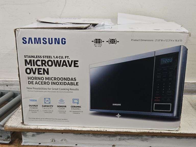Samsung Stainless Steel 1.4 cu. ft. Microwave Oven NIB. 21A