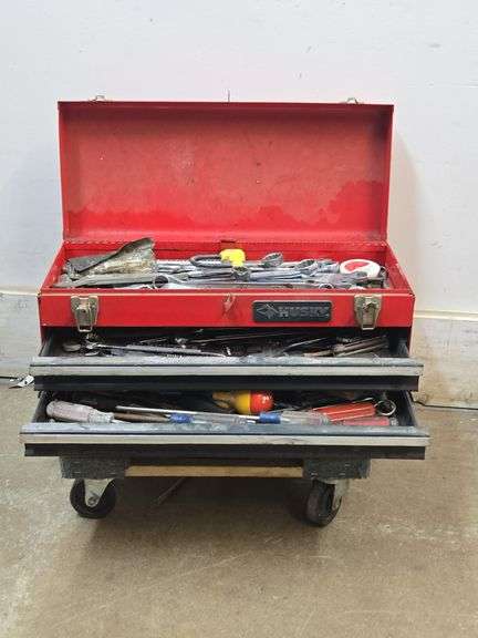 Husky Metal Toolbox & Contents (Mostly Craftsman)