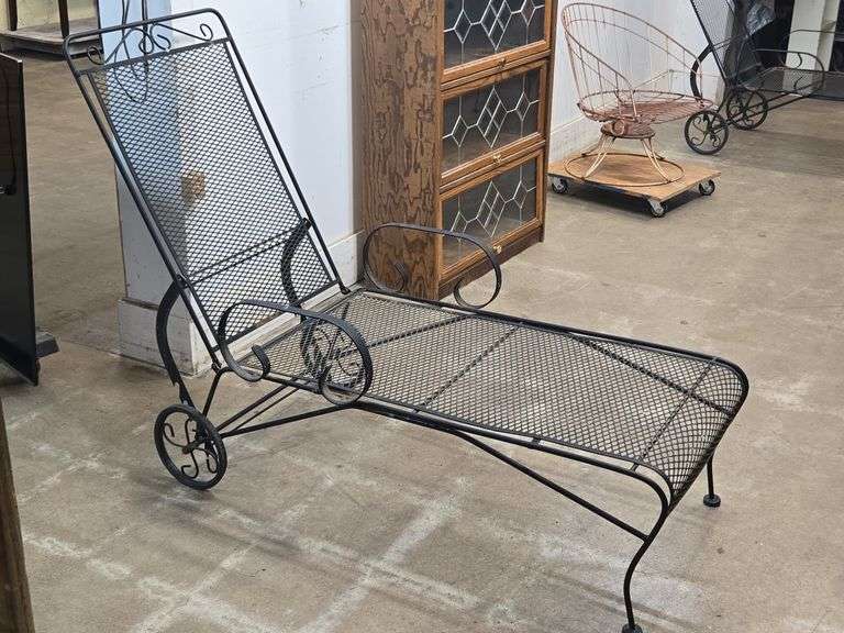 Wrought Iron Chaise Lounge