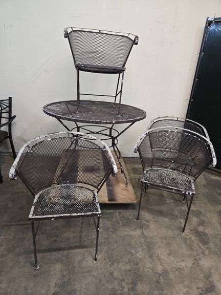 Vintage Wrought Iron Patio Set