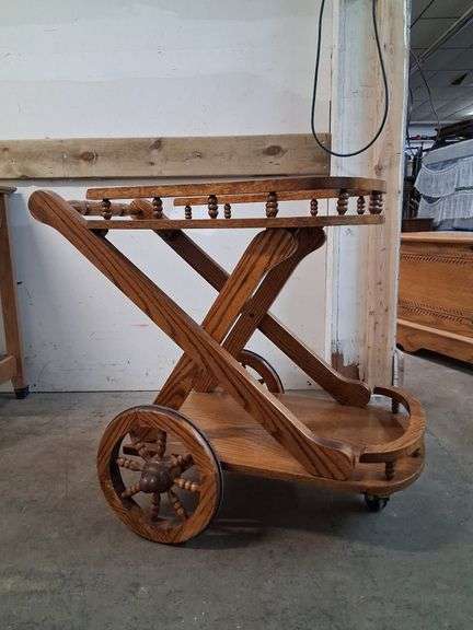 Wooden indoor cart