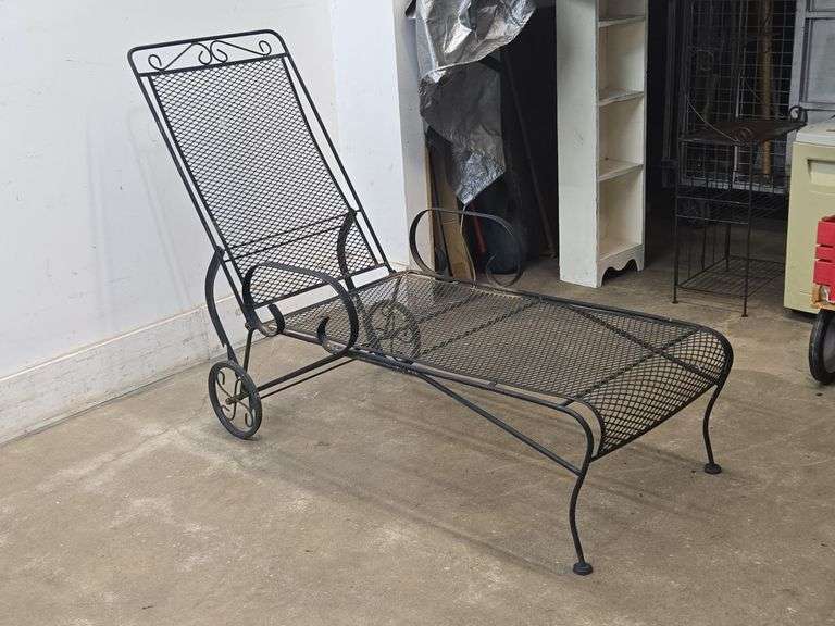 Wrought Iron Chaise Lounge