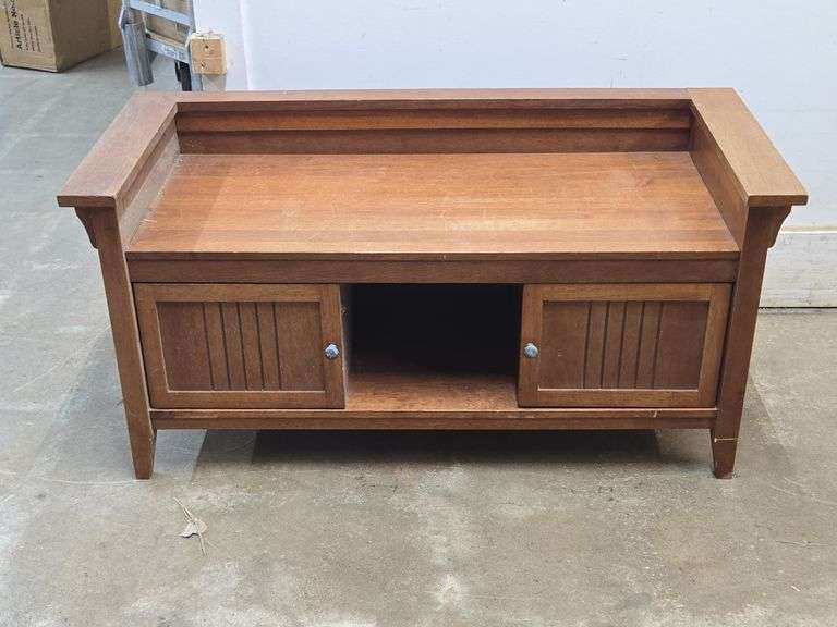 Wooden Entry Storage Bench