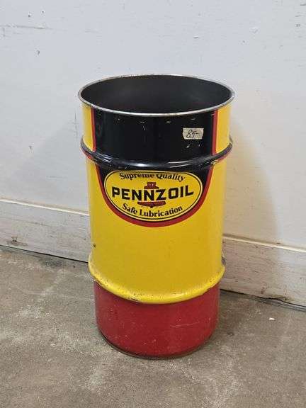 Vintage 16 Gallon Pennzoil Barrel