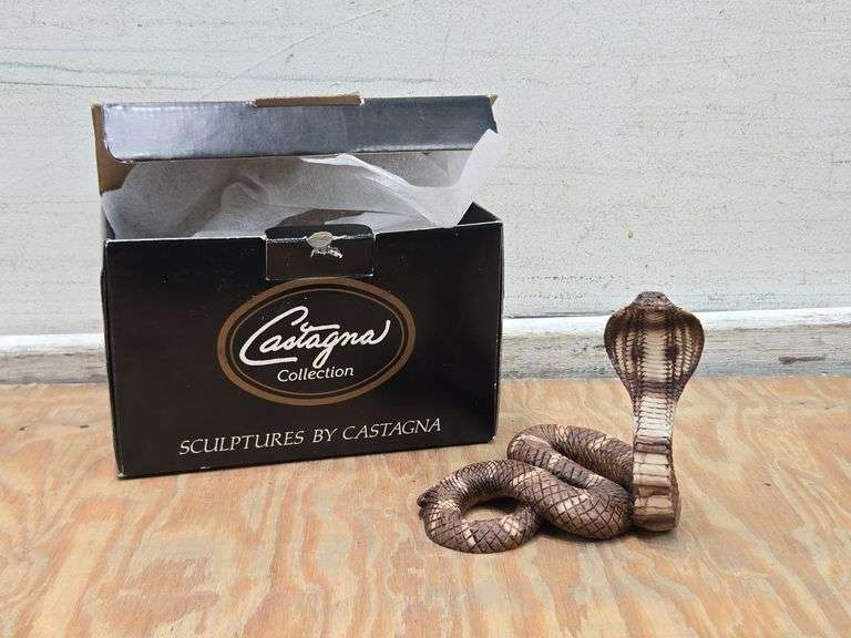 Castagna Collection African 1988 Castagna Collection Alabaster Rattle Snake Sculpture. 8B - Lil ...