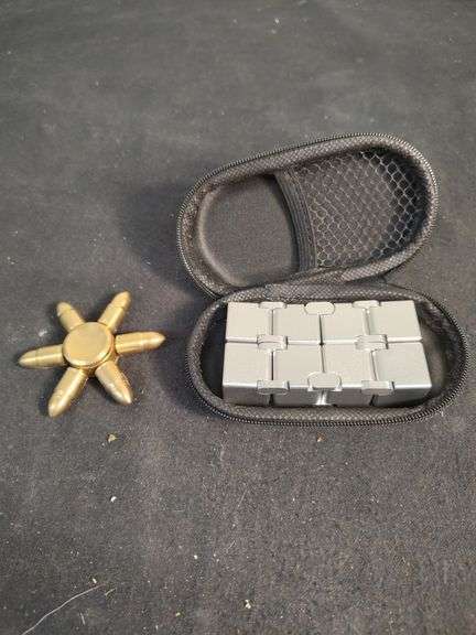 Bullet fidget spinner and block fidget