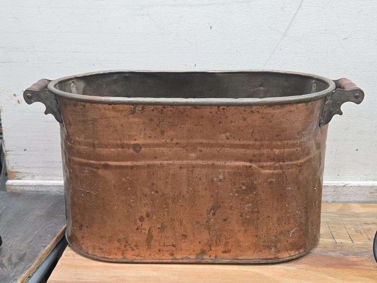 Antique Copper Boiler / Wash Tub. 6A