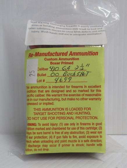 Reman Shell (25) Rounds of .410-Gauge 2 1/2