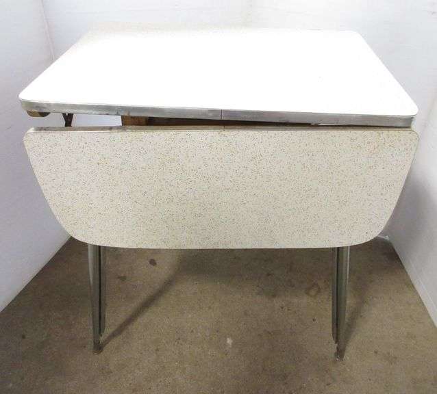 Older Kitchen Table with Drop Down Sides Albrecht Auction Service