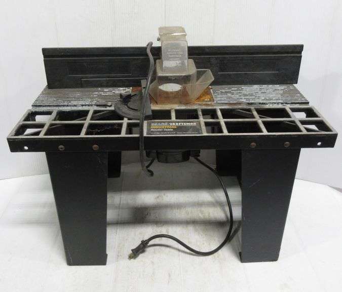 Sears Craftsman industrial router table, 24”W x 14”D x 17”H, does not ...