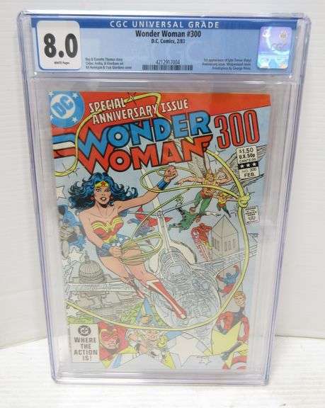 Wonder Woman, No. 300 comic, 8.0 CGC grade, 1st appearance of Fury ...