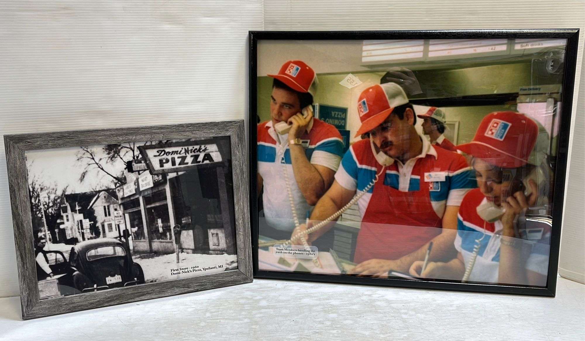 Domino's Store Pictures, Include: 1980s Team Members Handling the