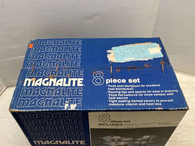 Magnalite 8piece pan set Albrecht Auction Service