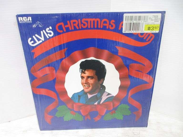 (4) Elvis Presley vintage christmas vinyl record albums, include 1951