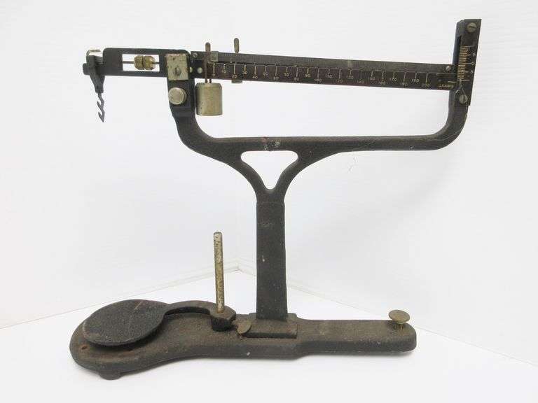 Antique older Schaar weight scale, 12